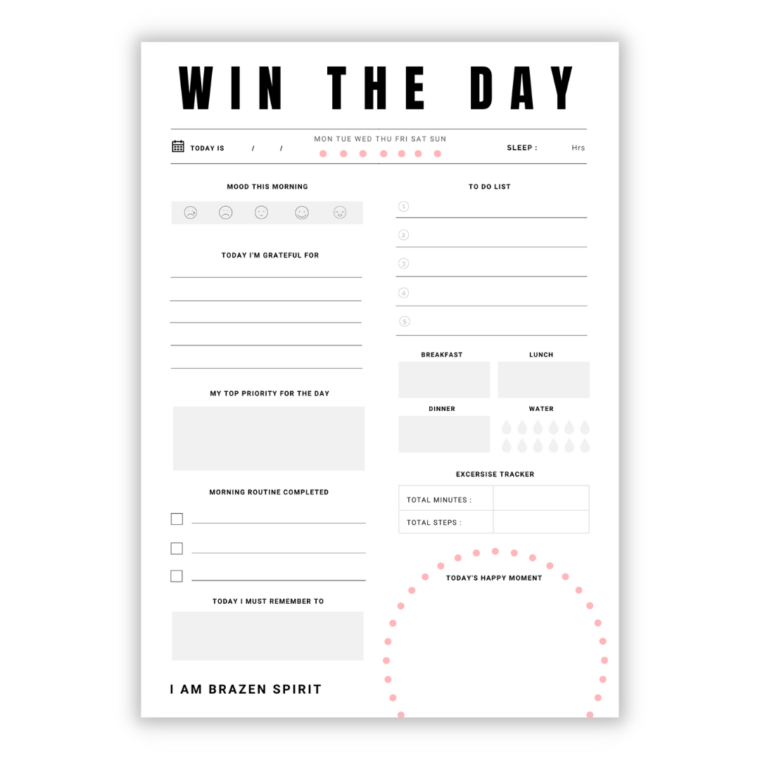 Daily Journal - Win The Day